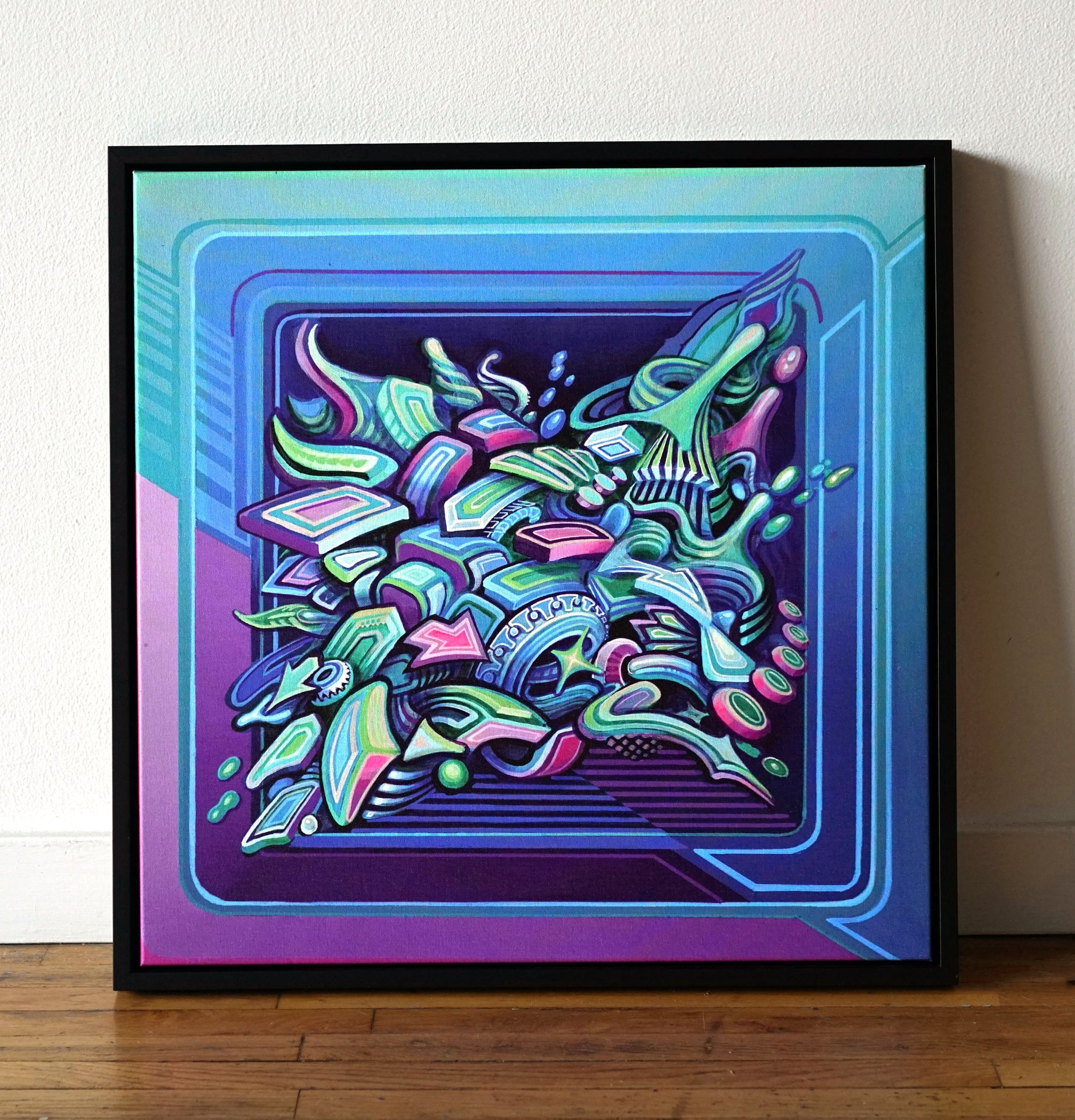 Tidal Floating Frame Canvas by Stephen Kruse