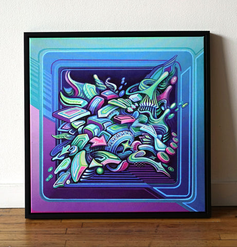 Tidal Floating Frame Canvas by Stephen Kruse