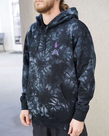 All Seeing Tie Dye Pullover Hoodie by Threyda