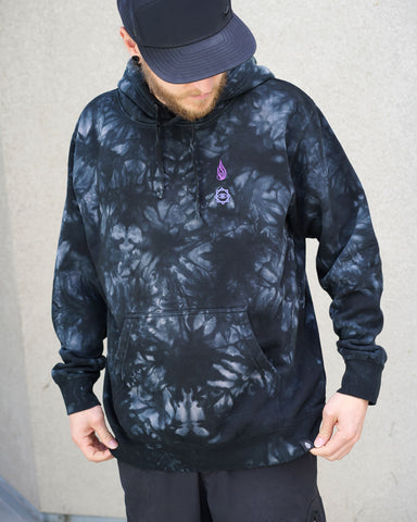 All Seeing Tie Dye Pullover Hoodie by Threyda