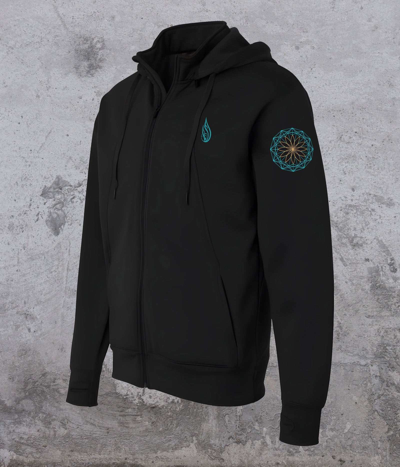 Timewave Nomad Zip Hoodie by Melanie Farris