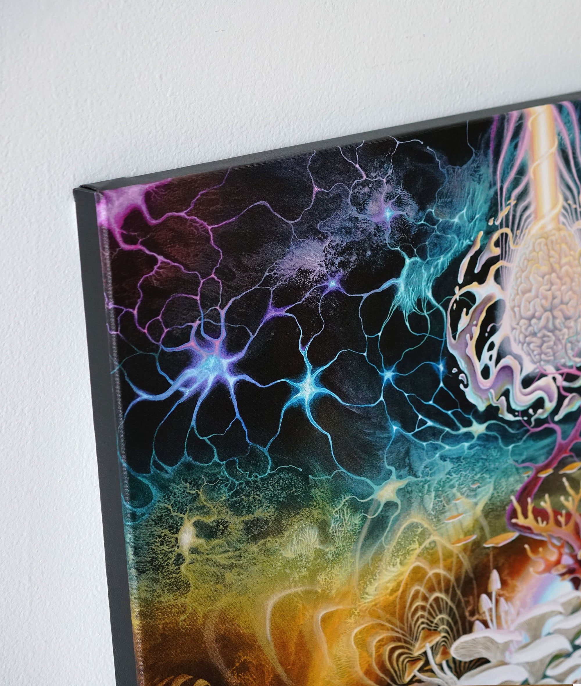 Neurogenesis Stretched Canvas Print by Blake Foster