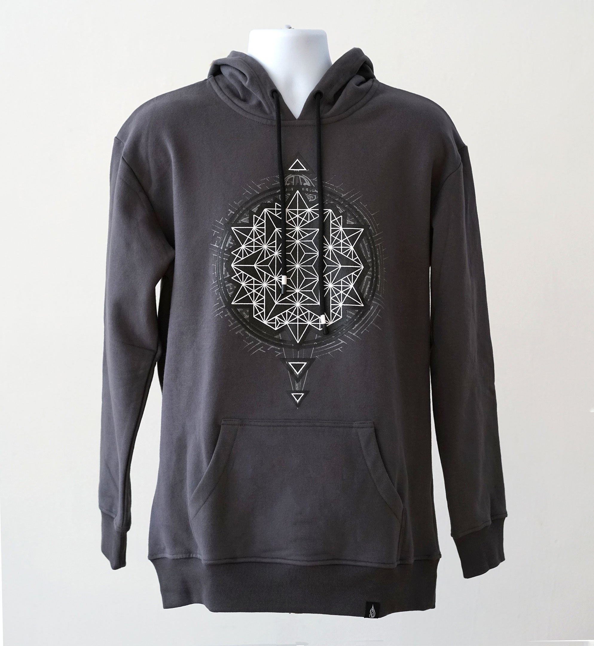 Triangulate Fleece-lined Pullover Hoodie by Threyda - Special Pricing