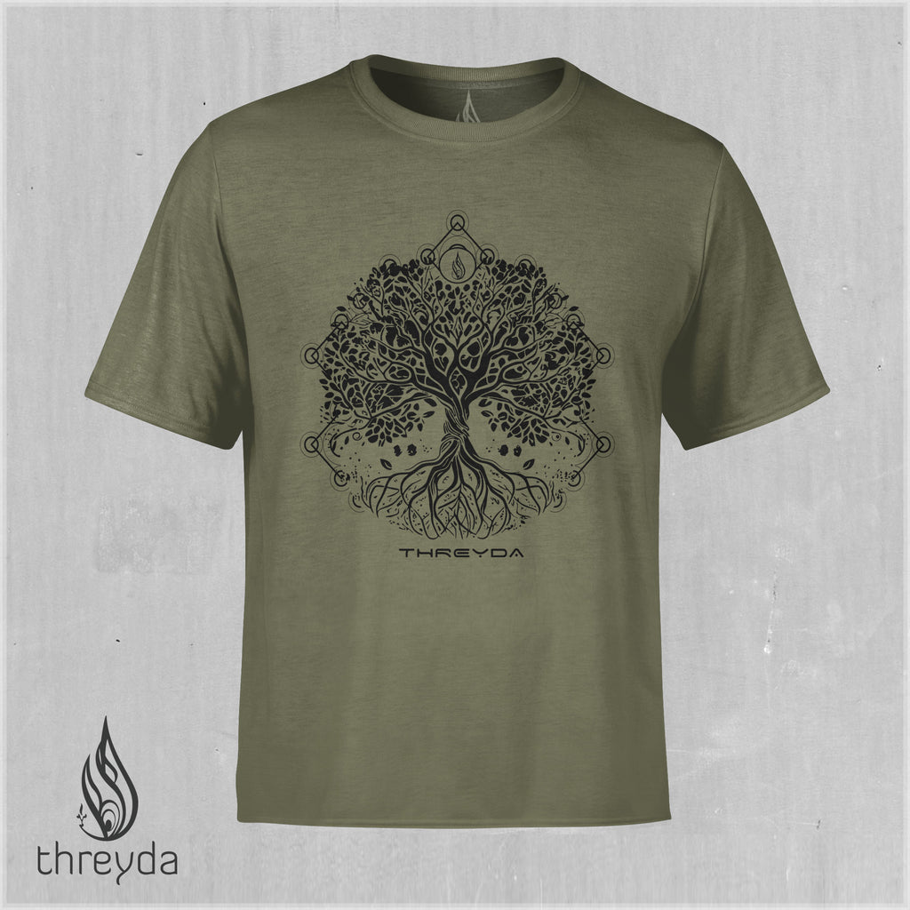 Yggdrasil Screenprint Tee by Threyda