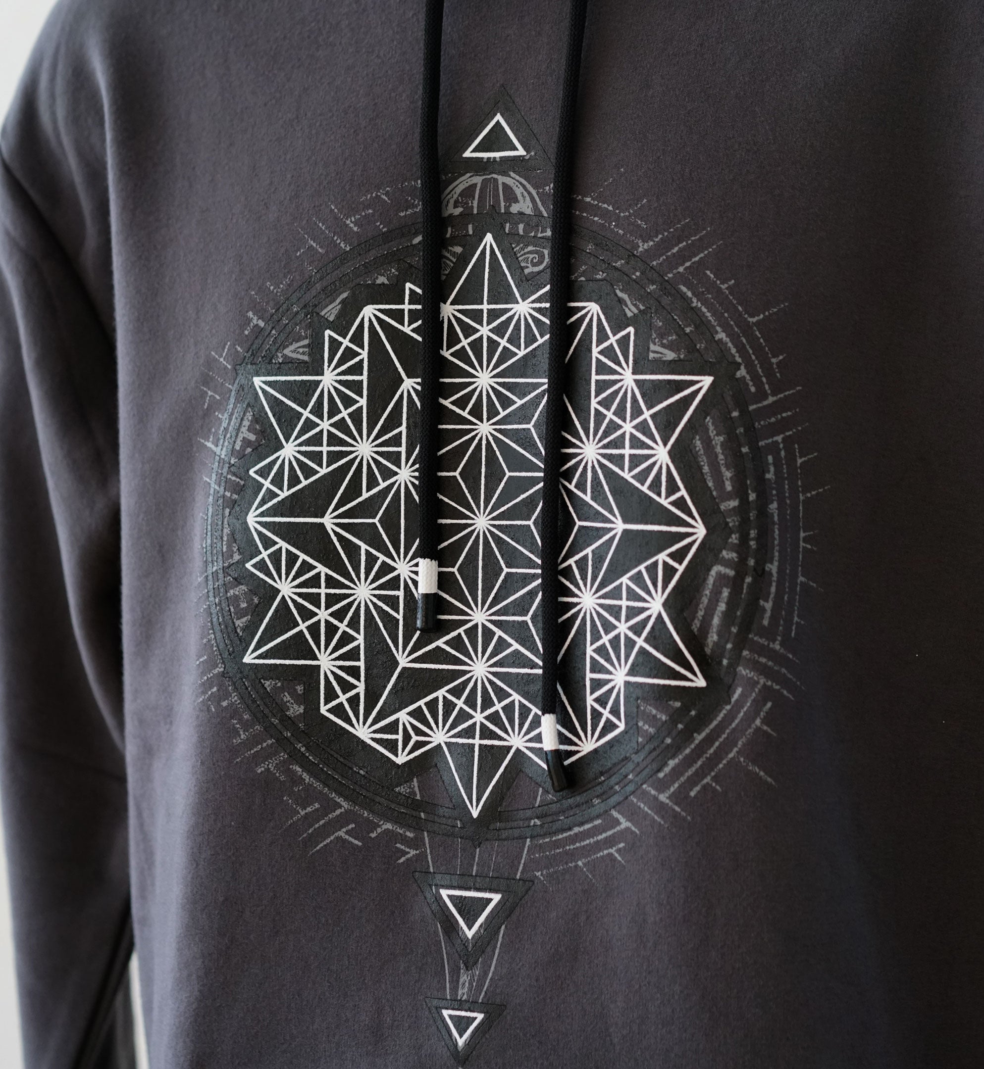 Triangulate Fleece-lined Pullover Hoodie by Threyda - Special Pricing