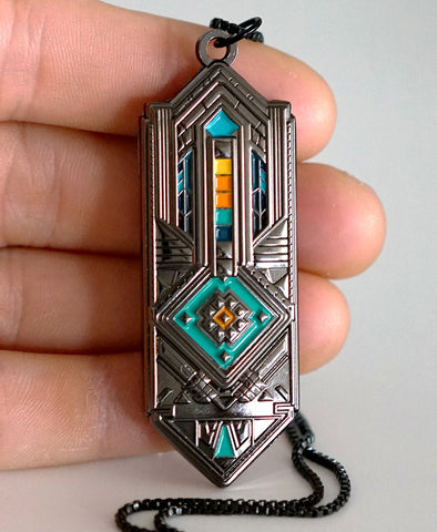 Ambrosia Gunmetal Pendant by Threyda
