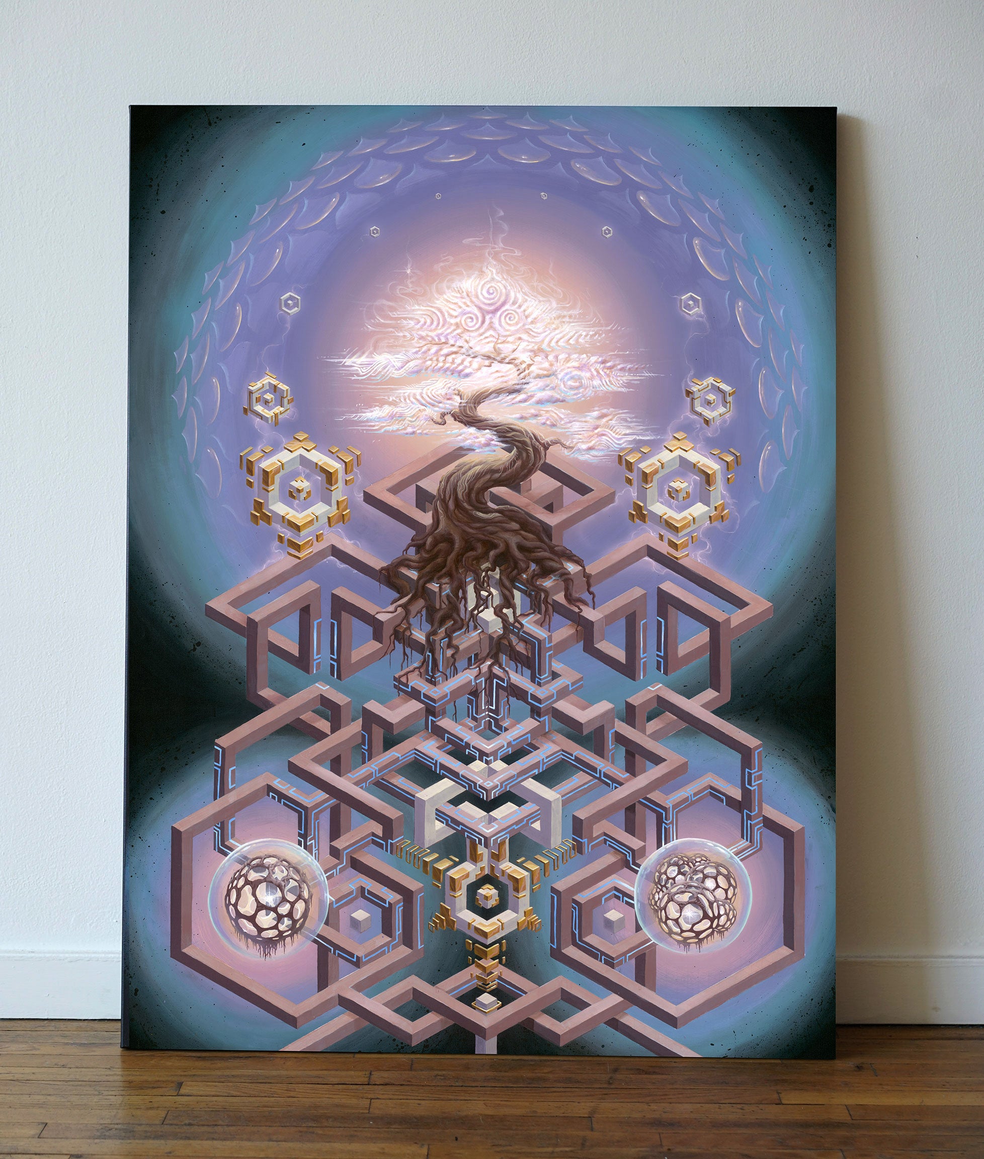 Triforma Alpha Canvas by Blake Foster x DRMWVR - Threyda Art and