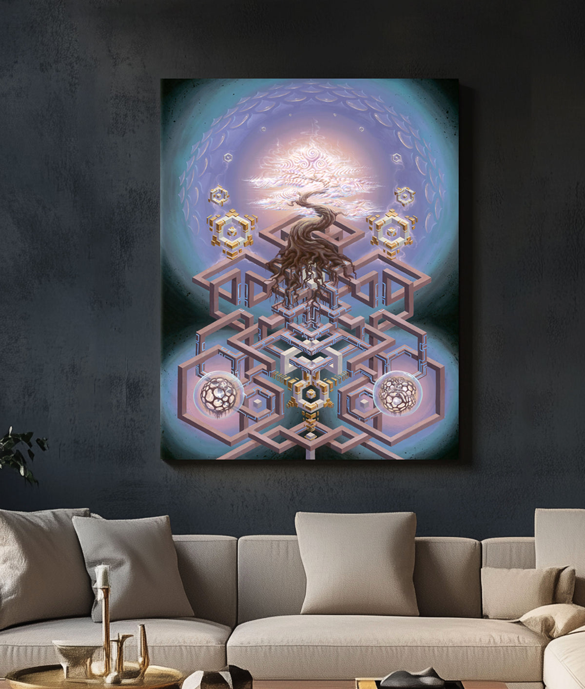 Triforma Alpha Stretched Canvas by Blake Foster x DRMWVR - 48 HOUR AUCTION