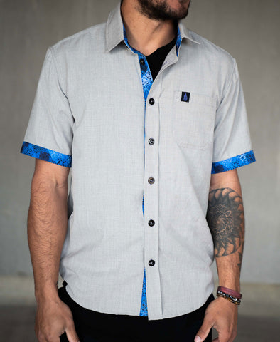 Neptune Short Sleeve Button Down by Threyda