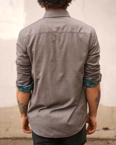 Jade Lined Button Down Shirt by Threyda