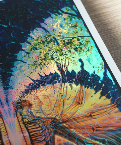 Resonant Fields Holographic Print by Bradley Snook