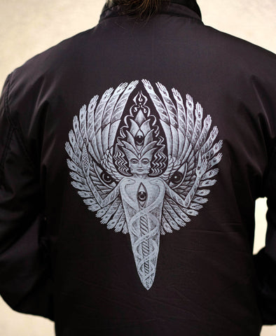 Vajra Being Funnel Neck Bomber by Alex Grey