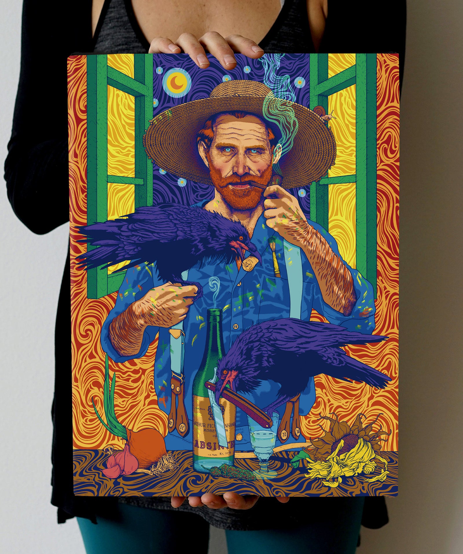 Van Gogh Mini Stretched Canvas by Nico Rosenfeld