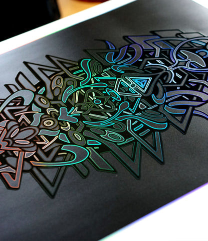 Vector Embossed Holo Print by Stephen Kruse