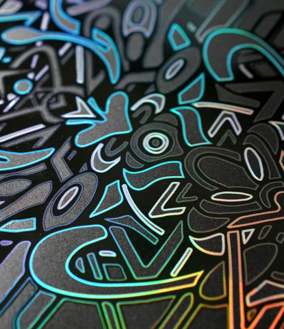 Vector Embossed Holo Print by Stephen Kruse