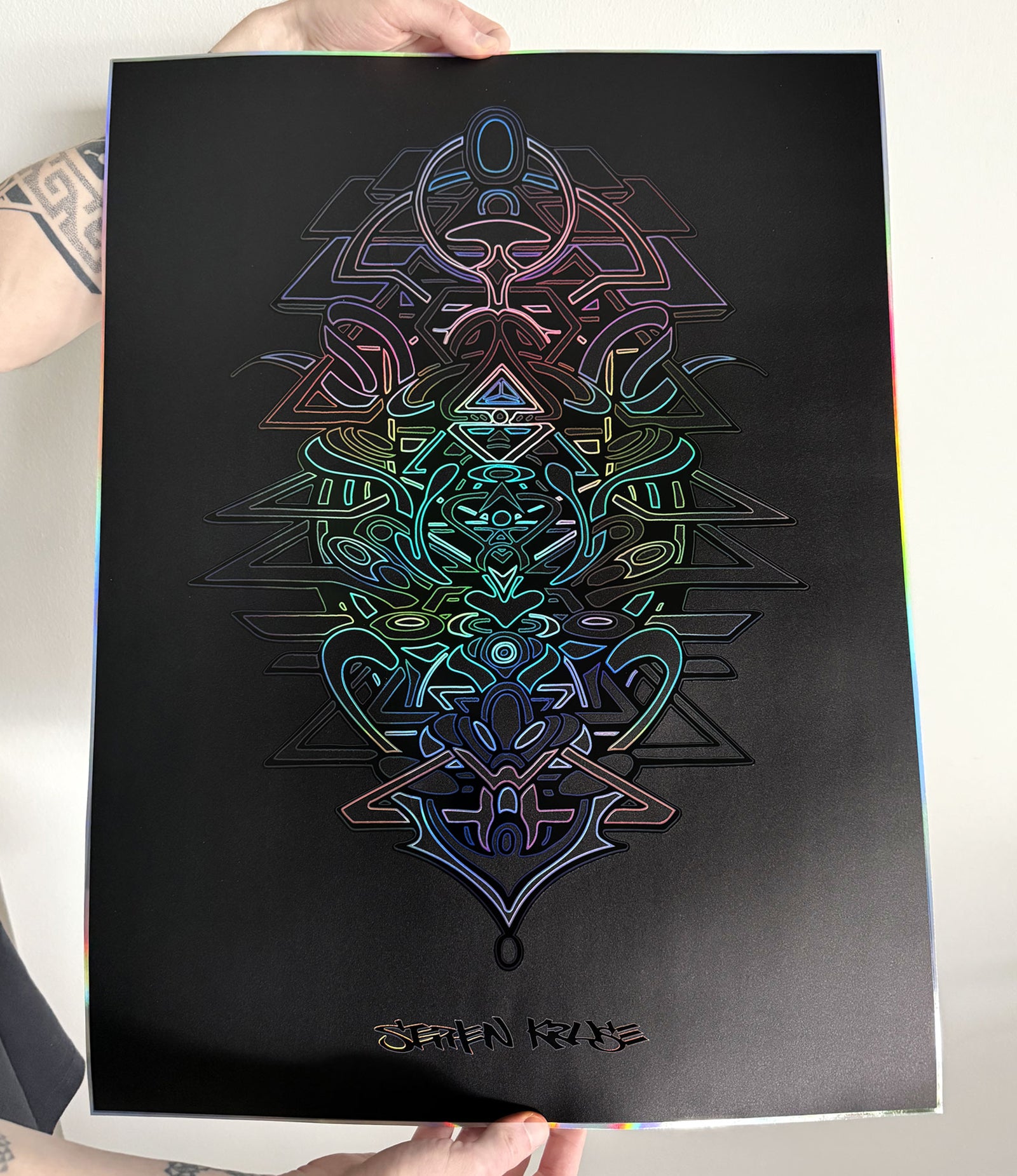Vector Embossed Holo Print by Stephen Kruse