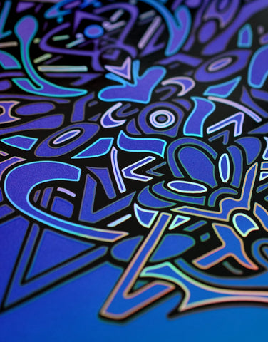 Vitalis Embossed Holo Print by Stephen Kruse