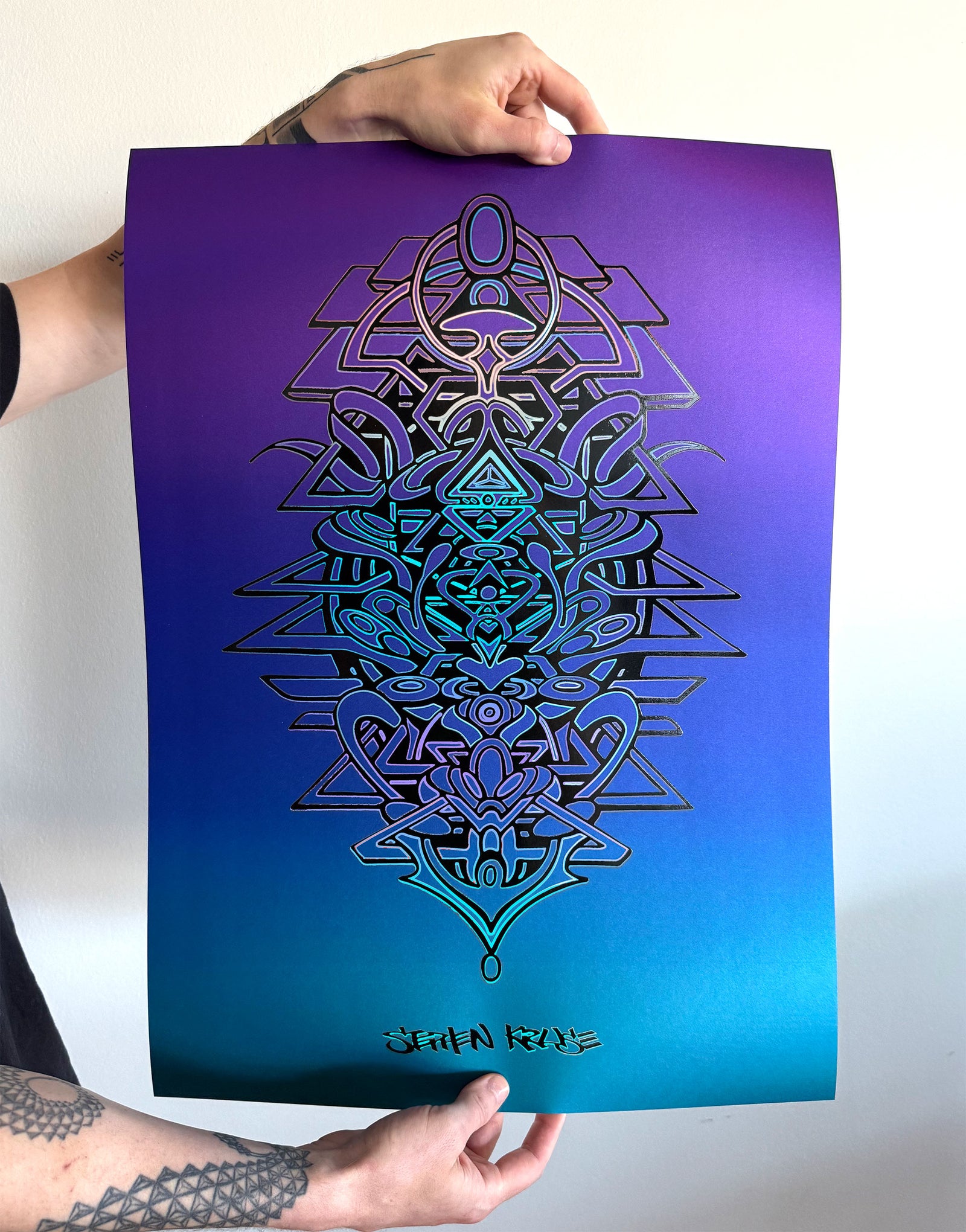Vitalis Embossed Holo Print by Stephen Kruse