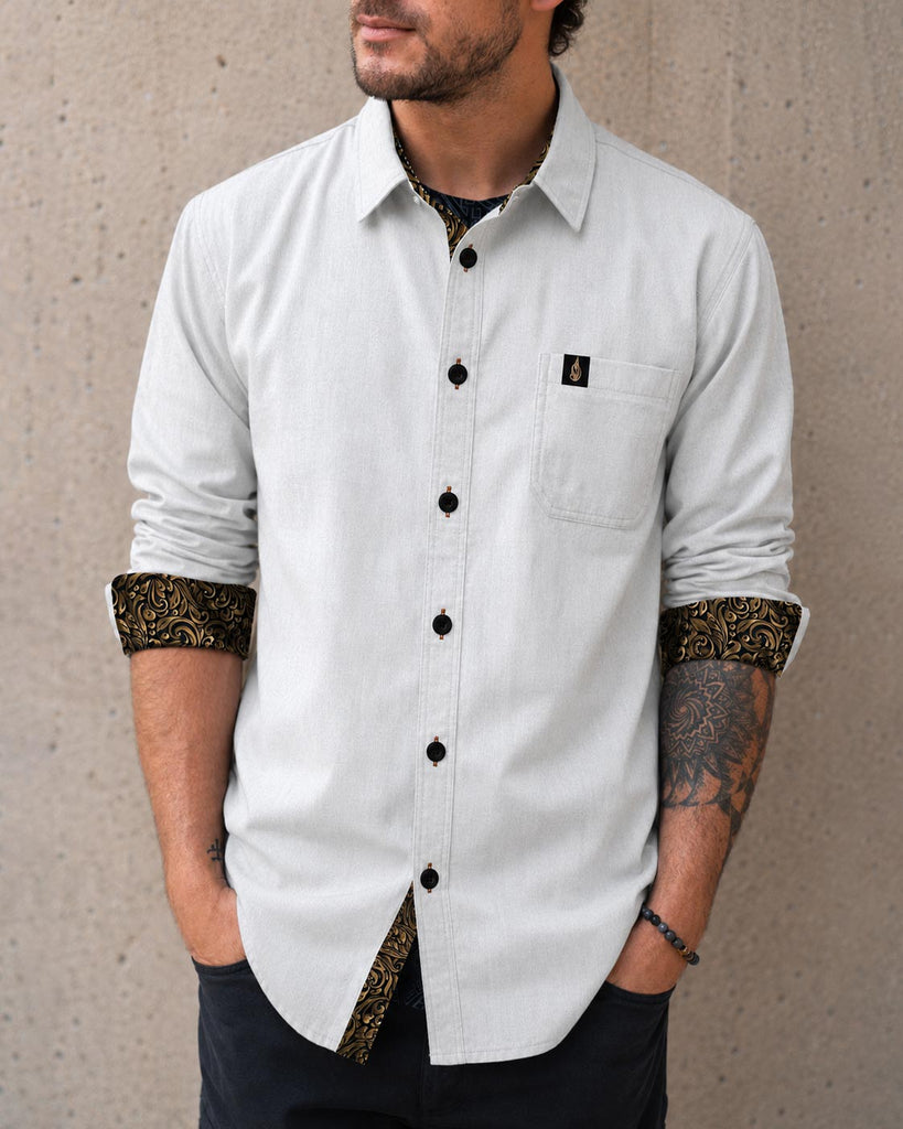 Solstice Lined Button Down Shirt by Threyda - Presale Ships Nov