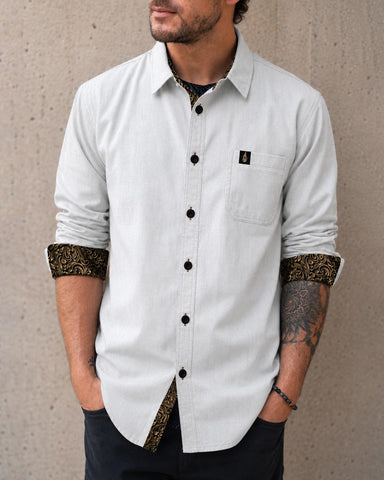 Solstice Lined Button Down Shirt by Threyda - Presale Ships Nov