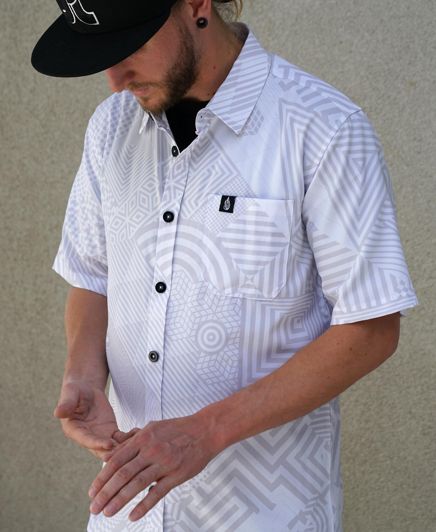 Cuboid Short Sleeve Button Down by Corey Divine