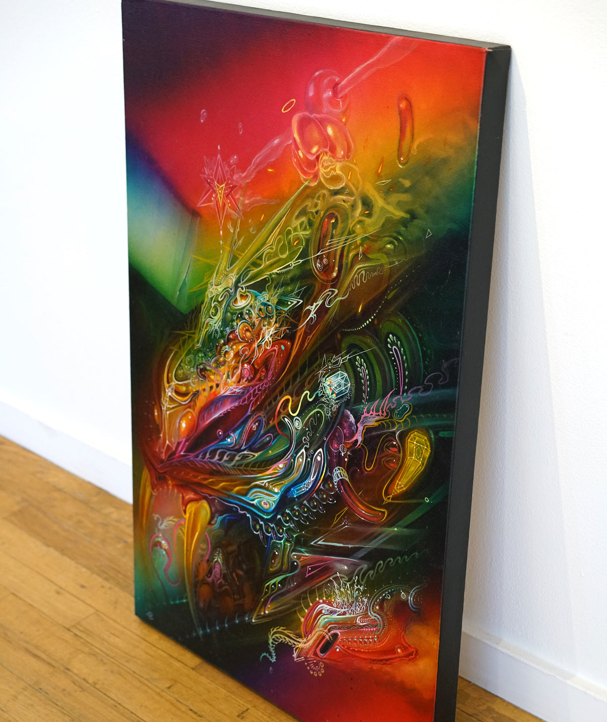 White Fire Hydra Original Painting by Brian Hampton x E Howard - 72 HOUR AUCTION