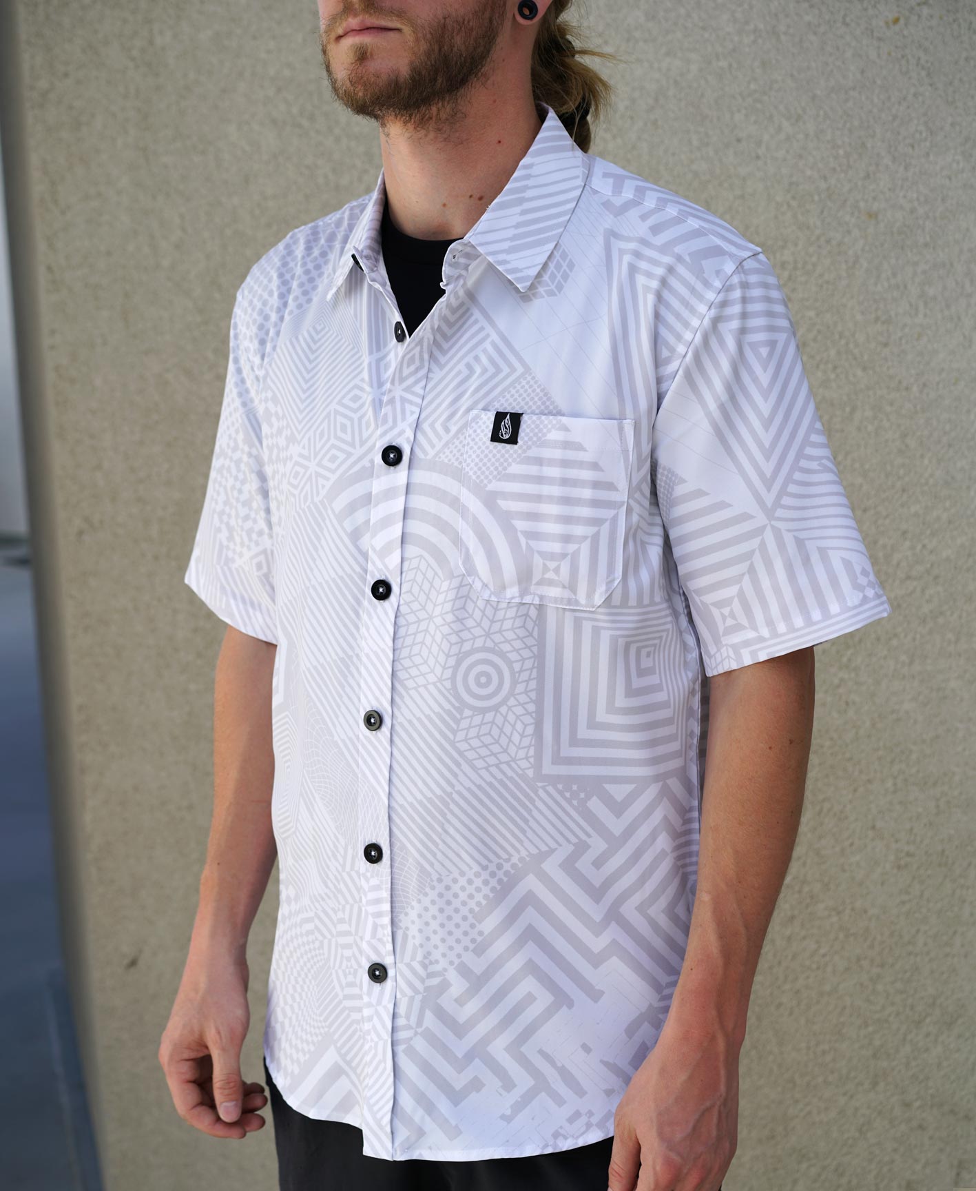 Cuboid Short Sleeve Button Down by Corey Divine