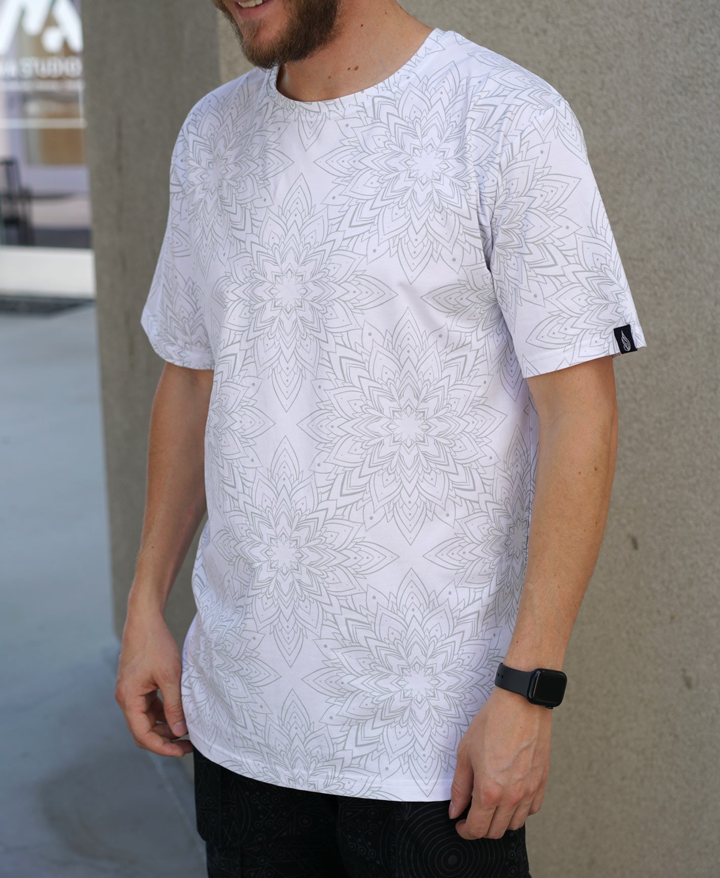 Lotus All Over Screenprint Tee by Threyda