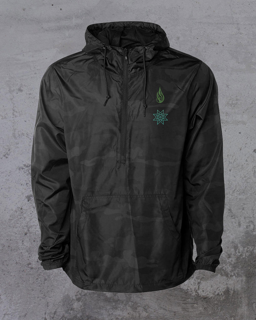 Puzzle Lightweight Camo Windbreaker by Threyda