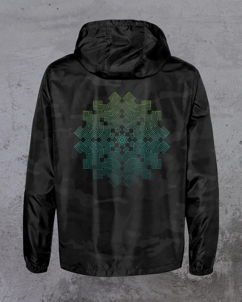Puzzle Lightweight Camo Windbreaker by Threyda