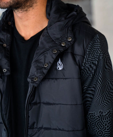 Resonance Quilted Bomber Jacket by Threyda