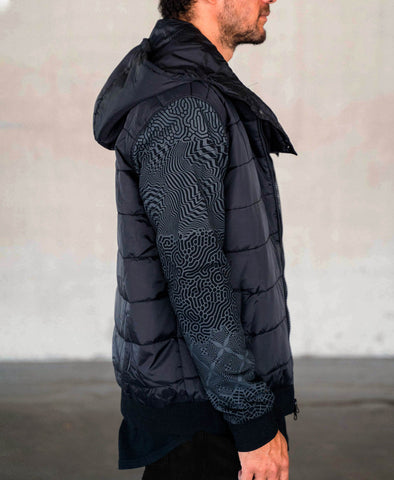 Resonance Quilted Bomber Jacket by Threyda