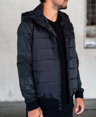 Resonance Quilted Bomber Jacket by Threyda
