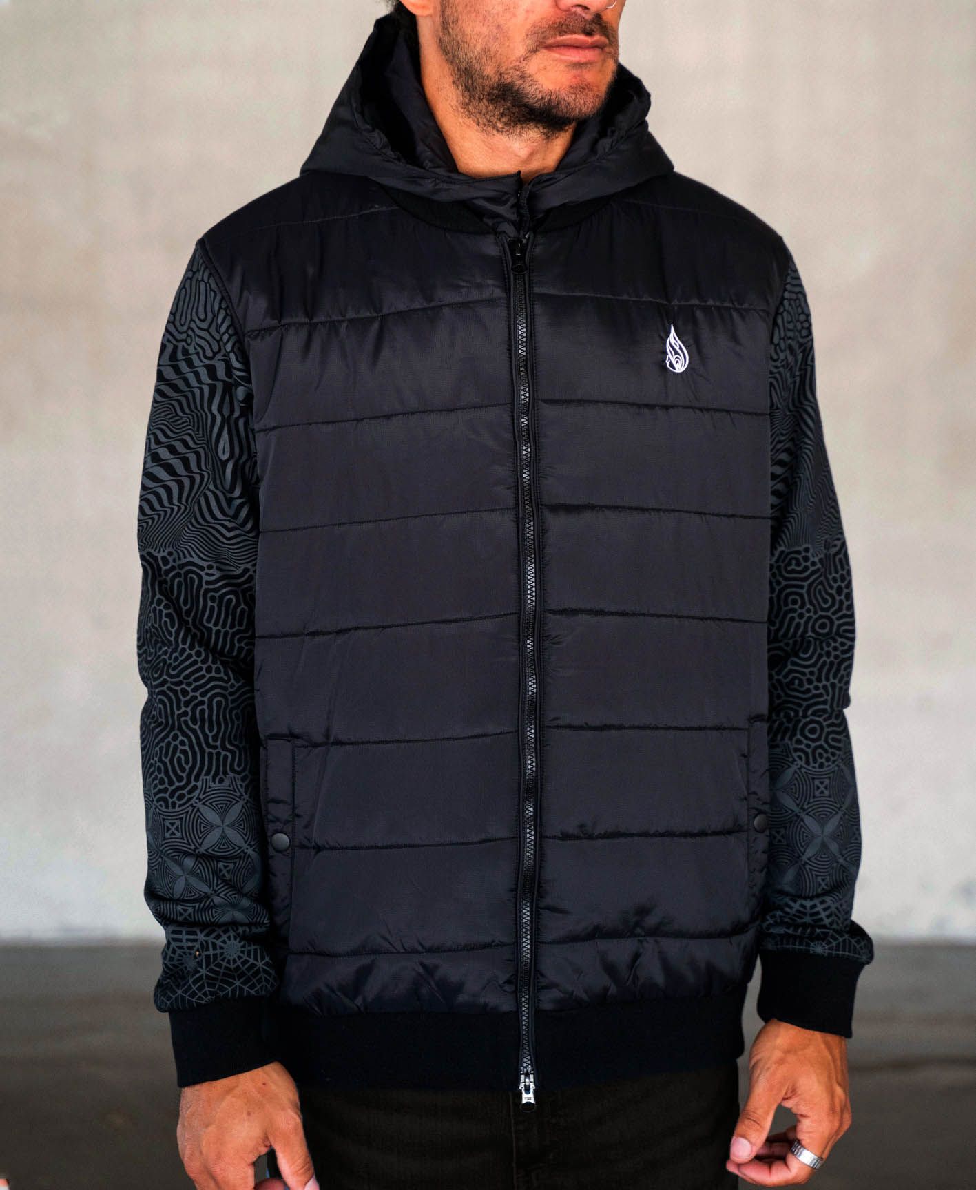 Resonance Quilted Bomber Jacket by Threyda