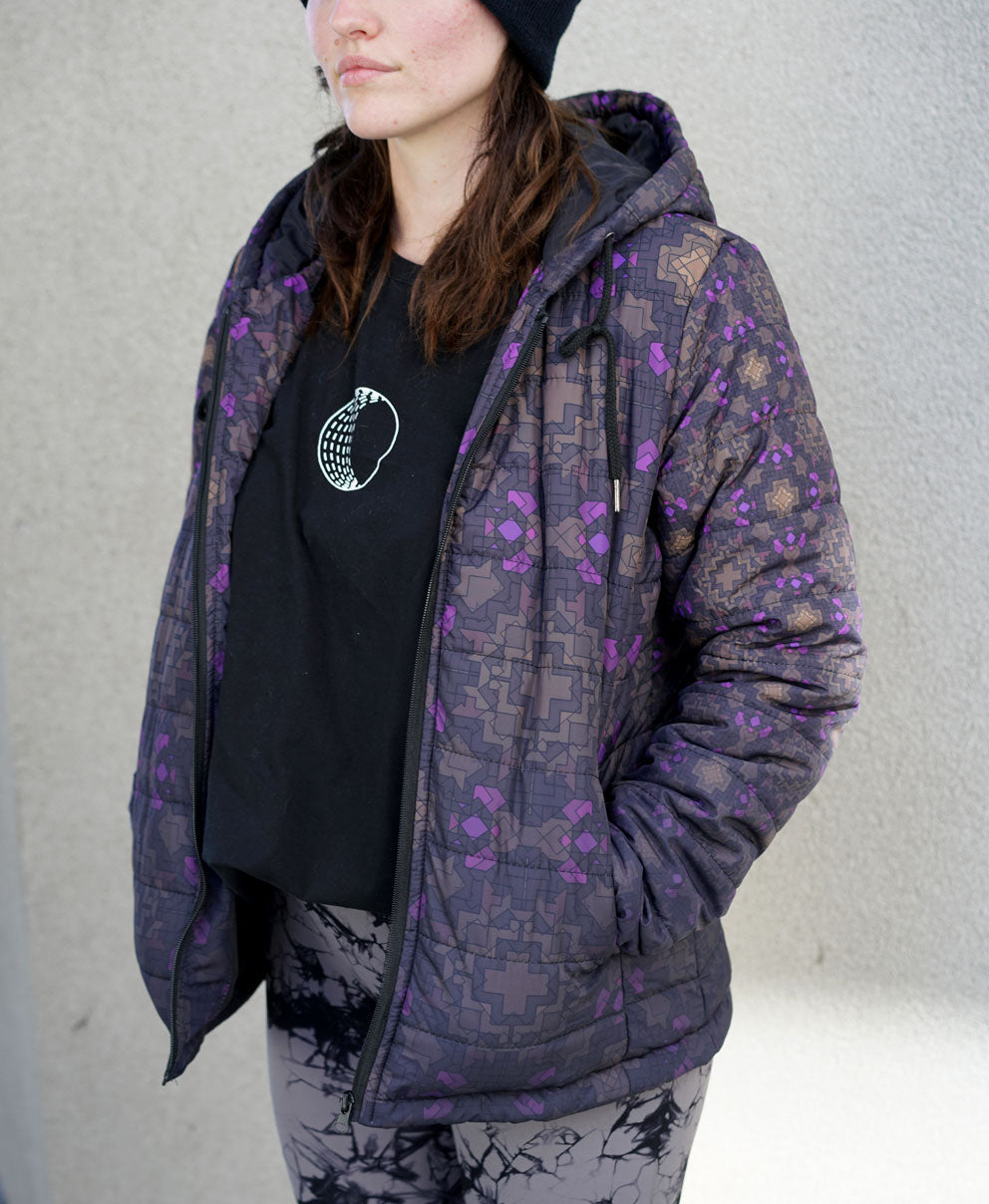 Floralis Women's Lightweight Quilted Jacket by Threyda - Ships November