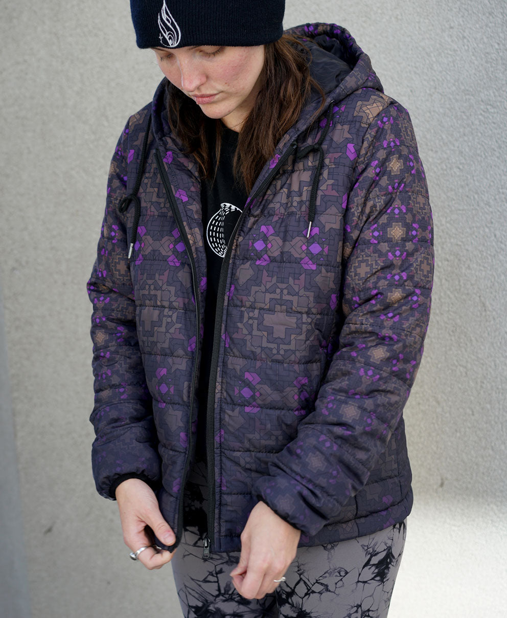 Floralis Women's Lightweight Quilted Jacket by Threyda - Ships November