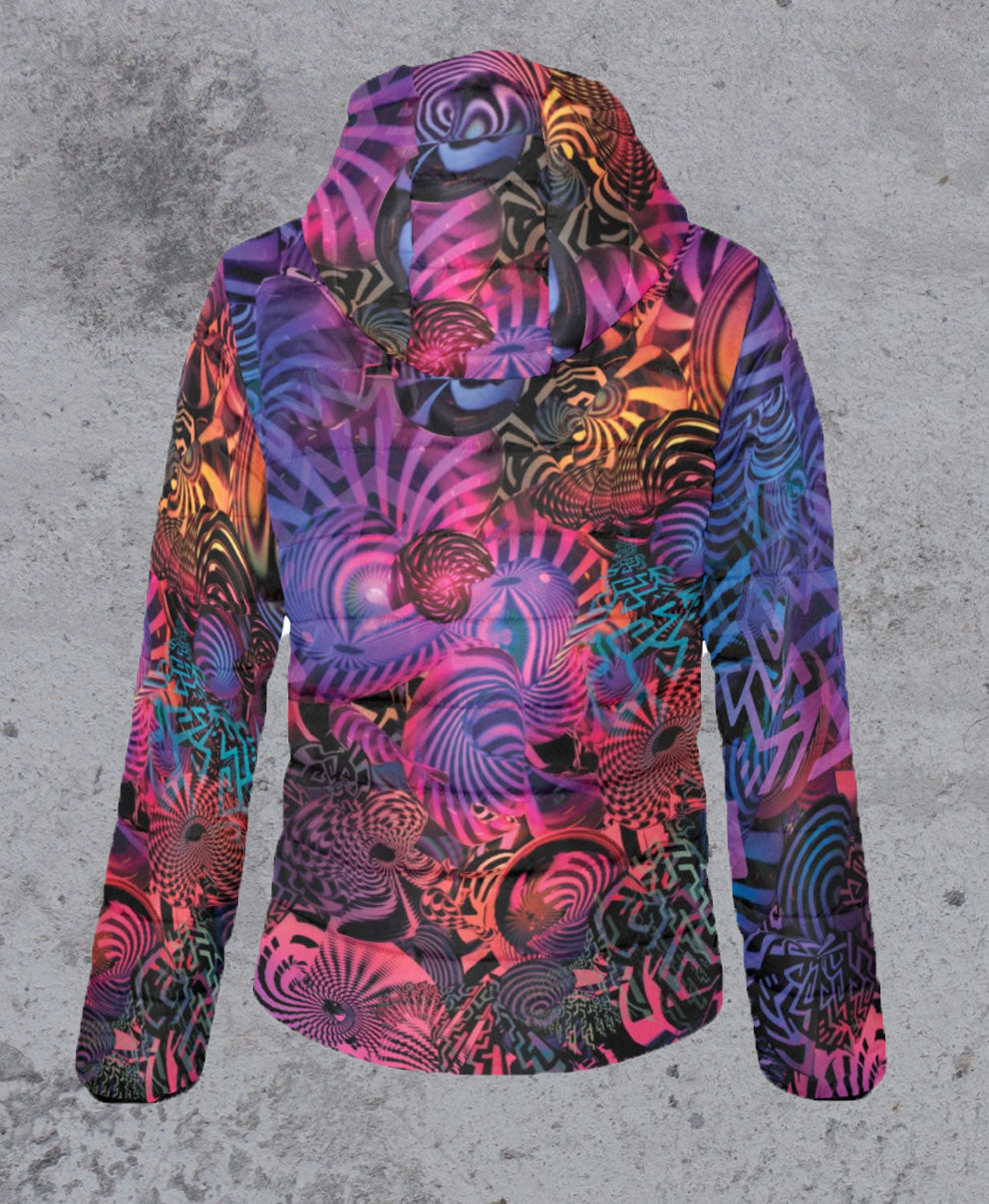 Spectral Bloom Women's Lightweight Quilted Jacket by Fabian Jimenez - Ships November