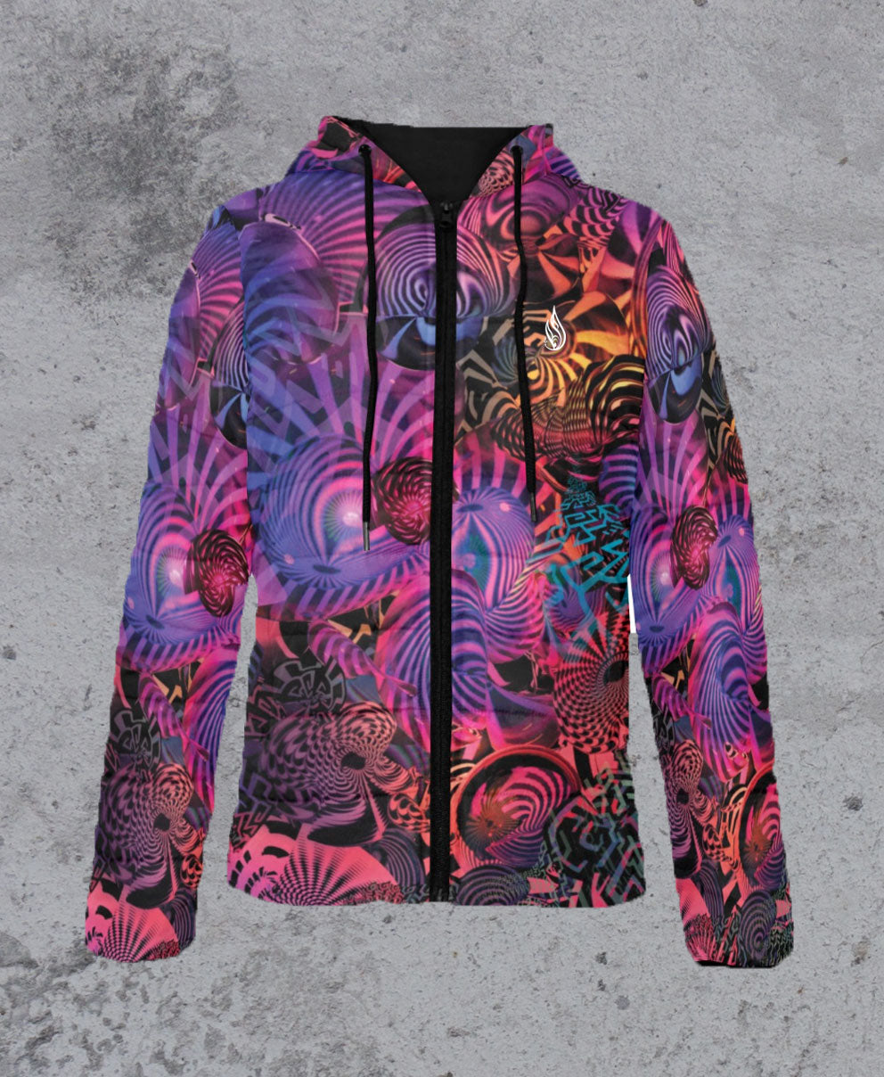 Spectral Bloom Women's Lightweight Quilted Jacket by Fabian Jimenez - Ships November