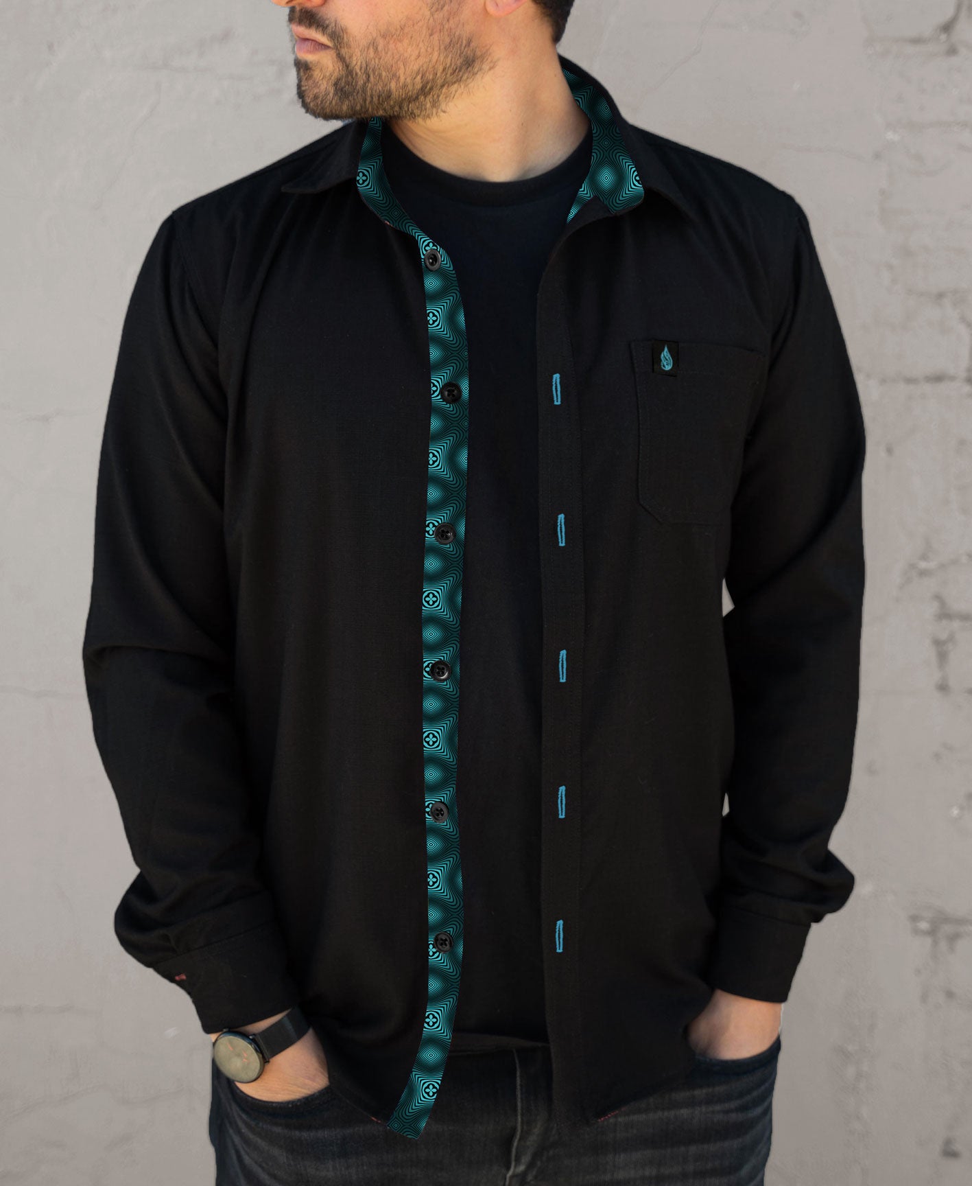 Evaporate Lined Button Down Shirt by Threyda - Exclusive Presale SHIPS APRIL