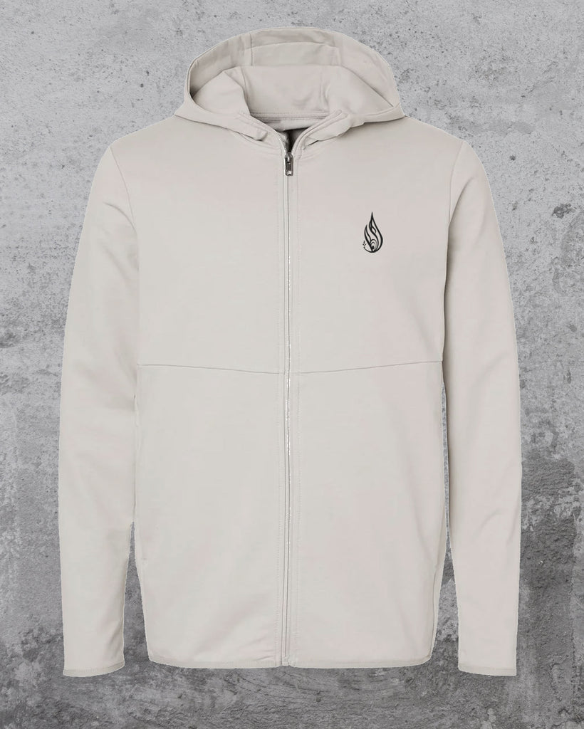 Smoke French Terry Zip Hoodie by Xavi- Presale Ships August