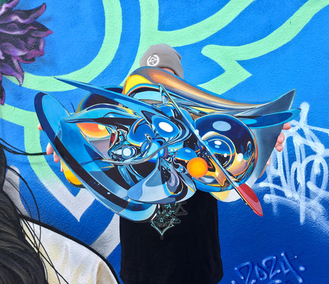 Aerial Ease Aluminum Print by Zach Jackson