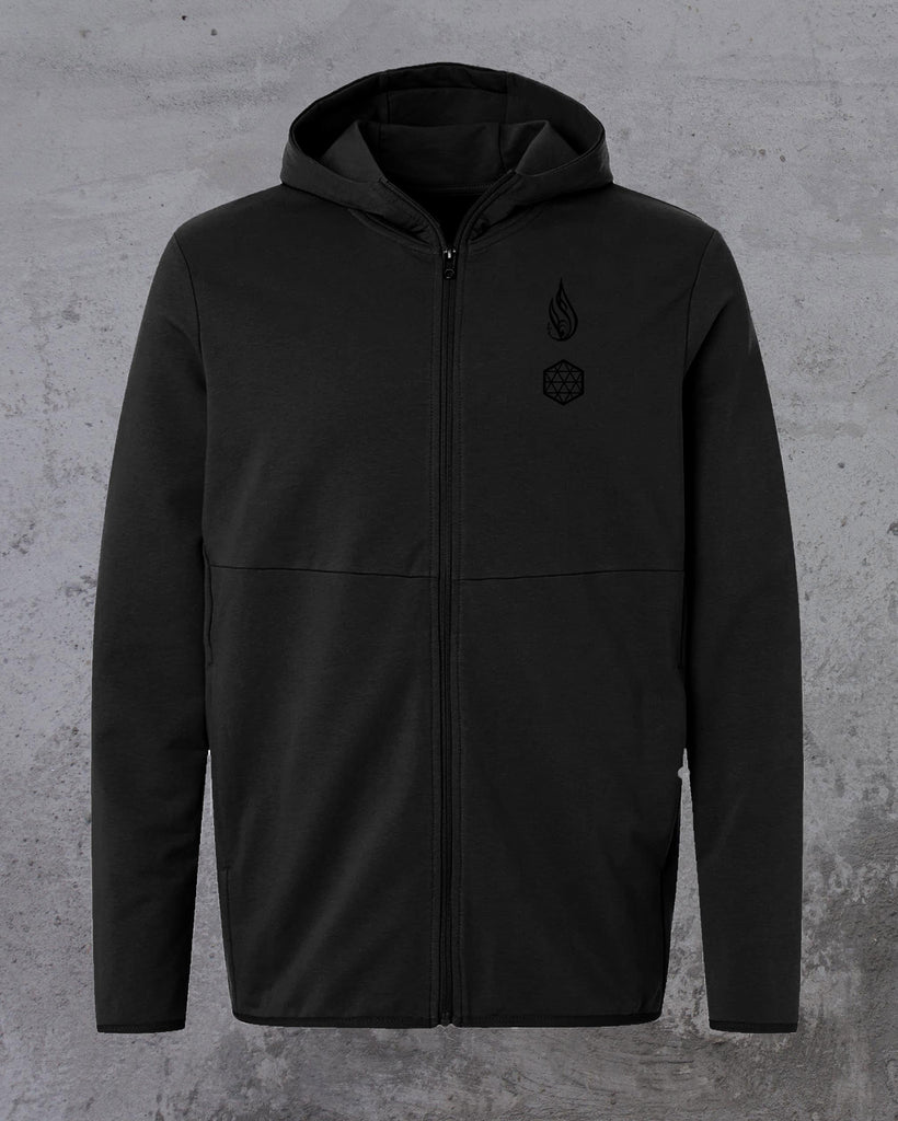 Tesseract French Terry Zip Hoodie by Kimi Takemura
