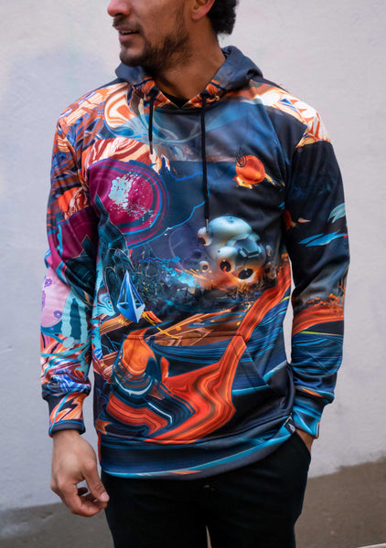 Equiblitts Sublimation Pullover Hoodie by Android Jones