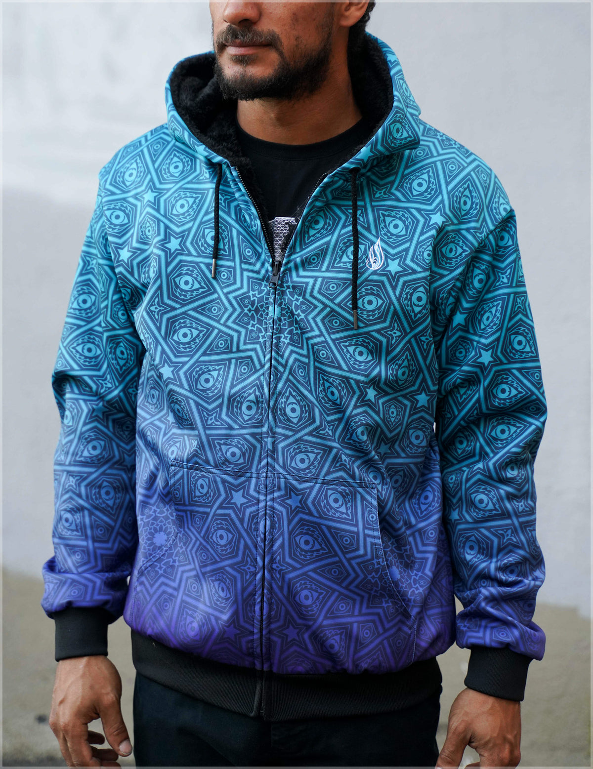 12 Point Sherpa Hoodie by Threyda