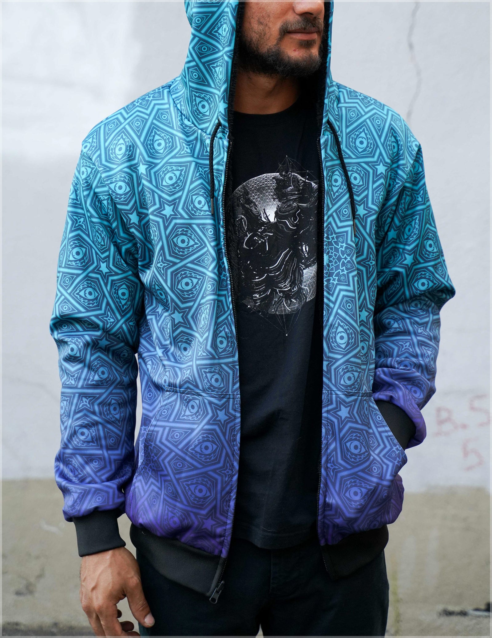 12 Point Sherpa Hoodie by Threyda