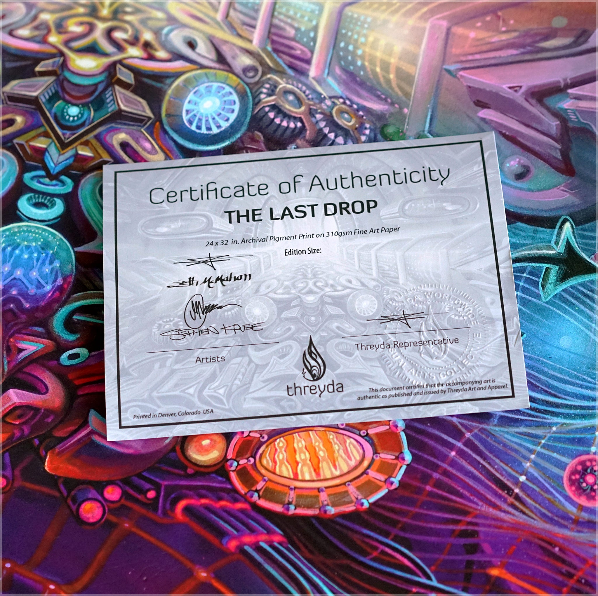 The Last Drop Signed Print  - 24 Hour Release