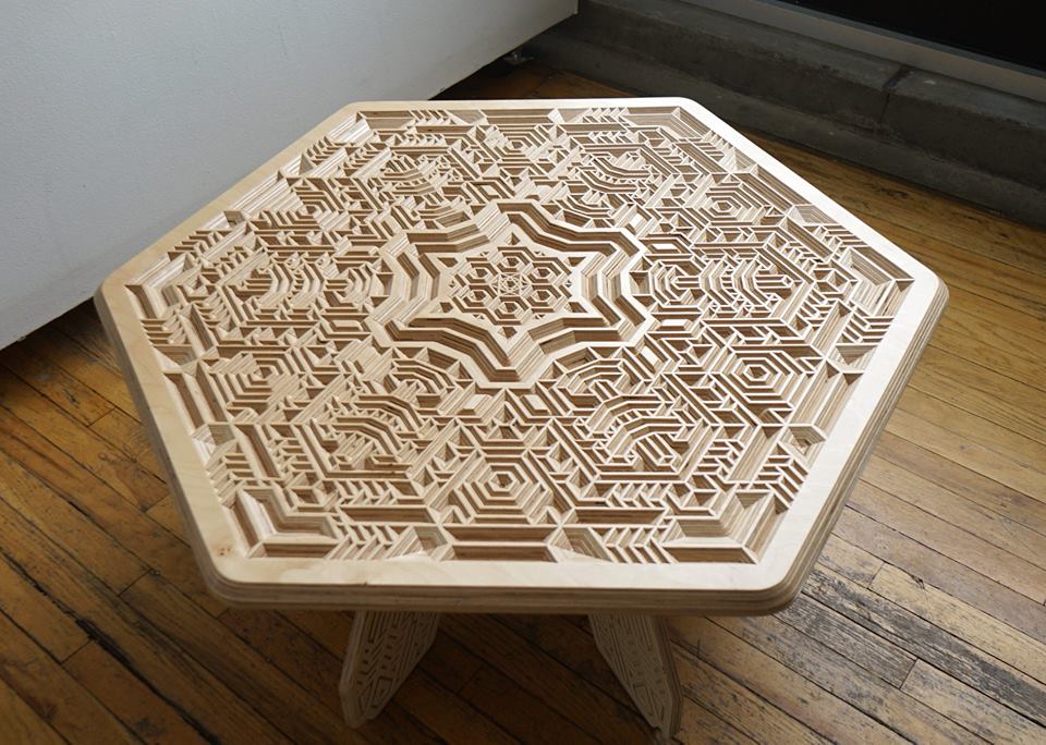 Mike Cole x Cerebral Concepts Wood Table