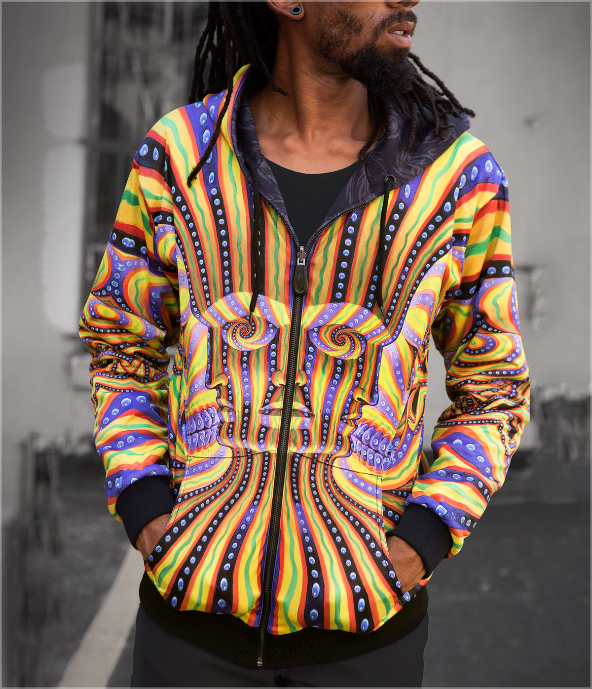 Bardo Being Reversible Heavyweight Hoodie by Alex Grey