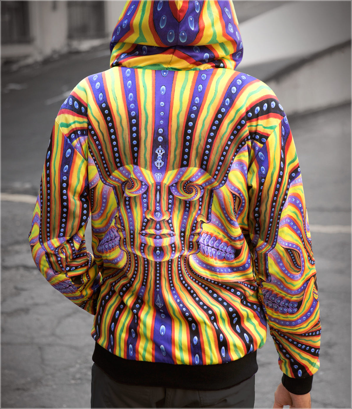 Bardo Being Reversible Heavyweight Hoodie by Alex Grey