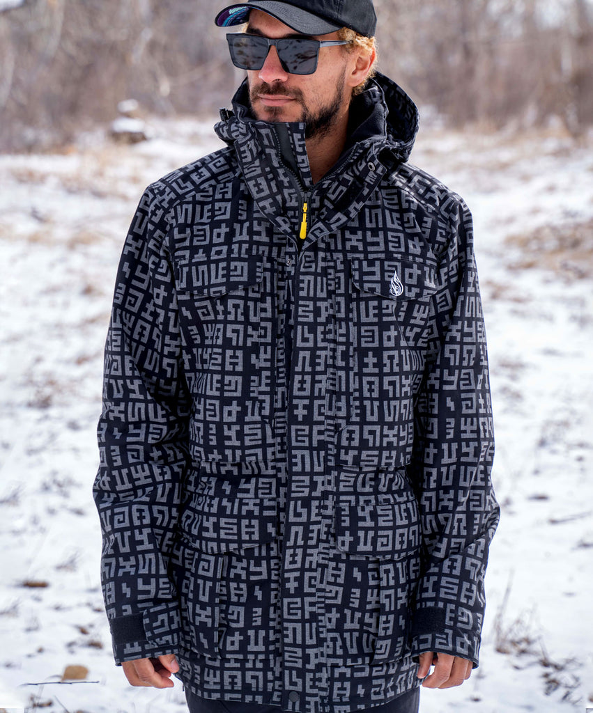 Grey and white deals sherpa jacket
